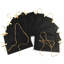 Elestine Black Wicker / Rattan Matte Picture Frame - Set of 10