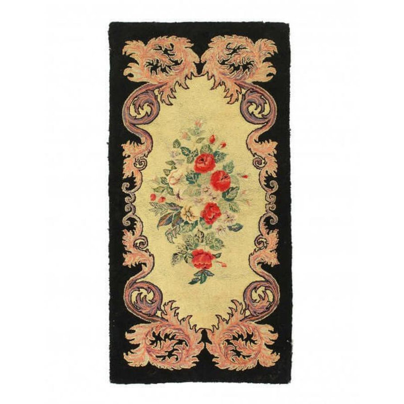 Mekiel Floral Area Rug in Beige
