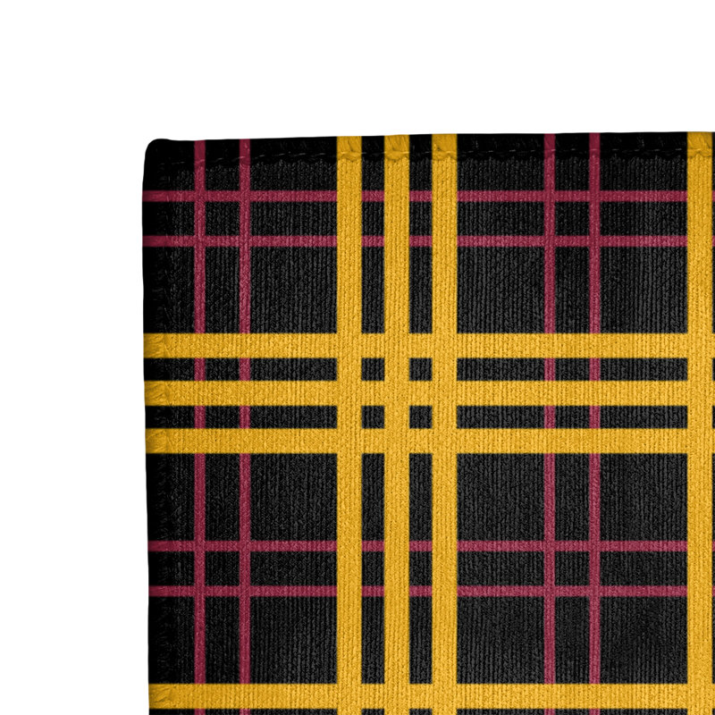 Tapis noir à carreaux, Tapis de couloir 2 pi 6 po x 8 pi