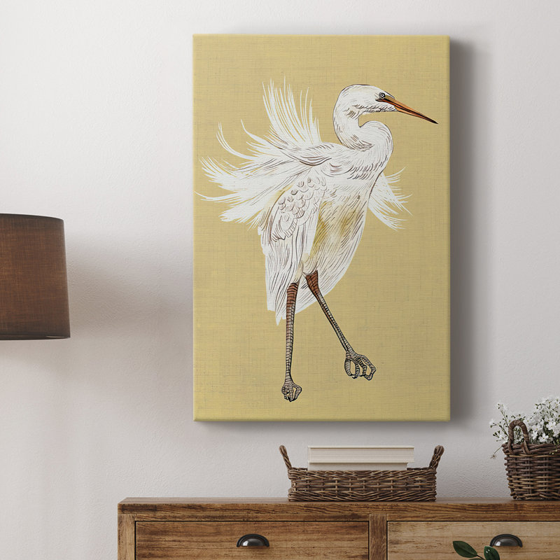 HeronPlumageV - galerie Cavas sur mesure, H 18 po x l 12 po