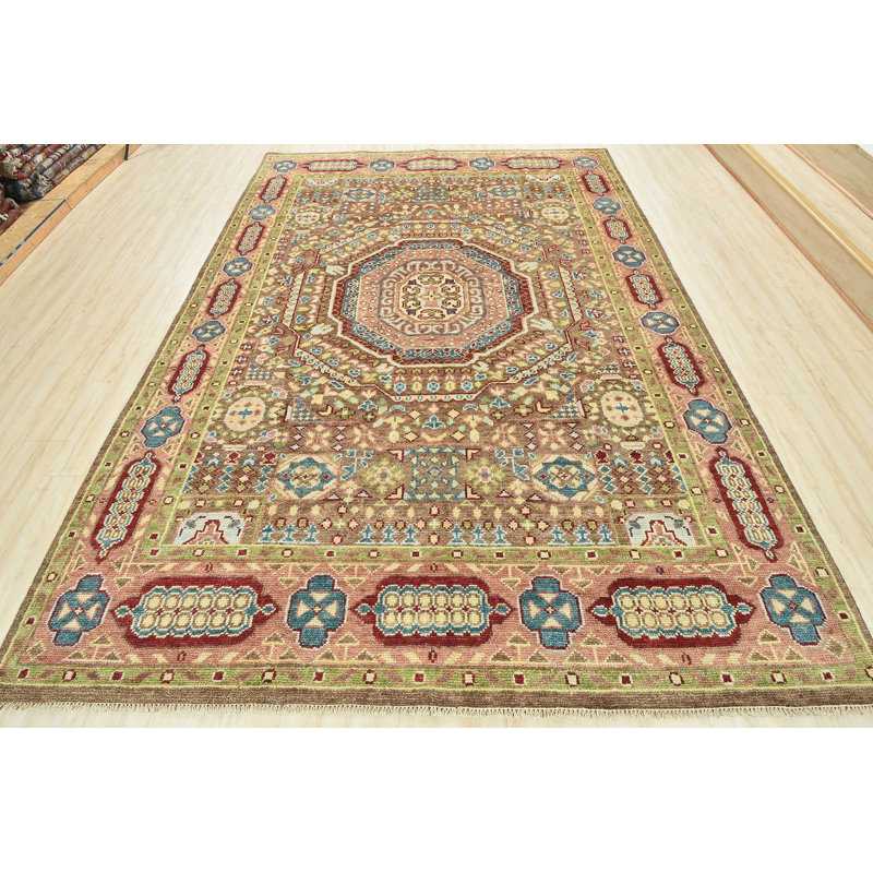 Tapis unique en laine noué à la main 8 pi 10 po x 12 pi Juriy