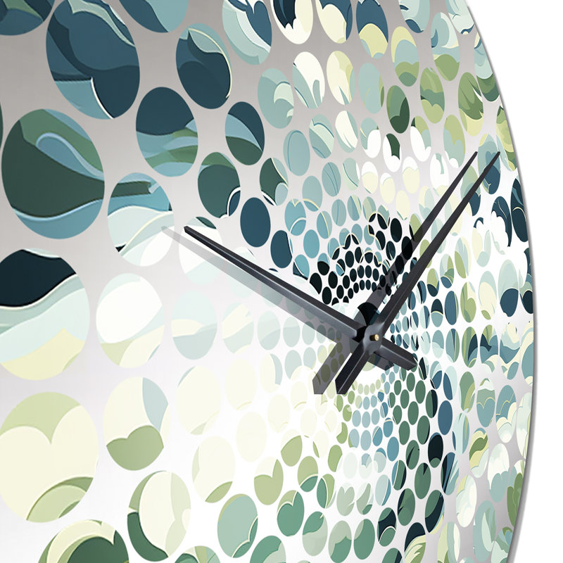 Coastal Concealment Flow - Abstract Wall Clock, Extra Large