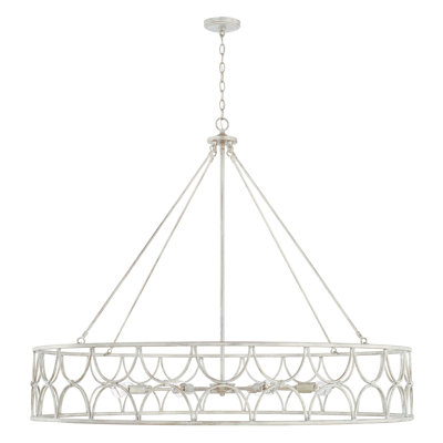 8 - Light Dimmable Drum Chandelier