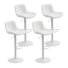Lougene Swivel Adjustable Height Faux Leather Modern Bar Stools Upholstered Counter Stool