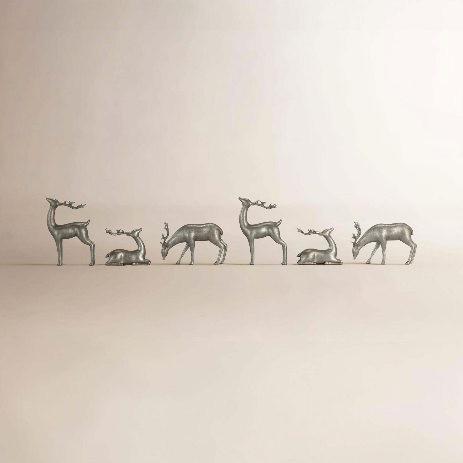 Reindeer Holiday Figurine Set