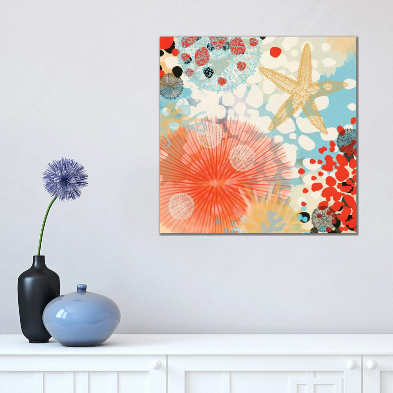 Spring Blues II by Carol Robinson - Wrapped Canvas Print, Black Framed, 45.72 cm H x 45.72 cm W