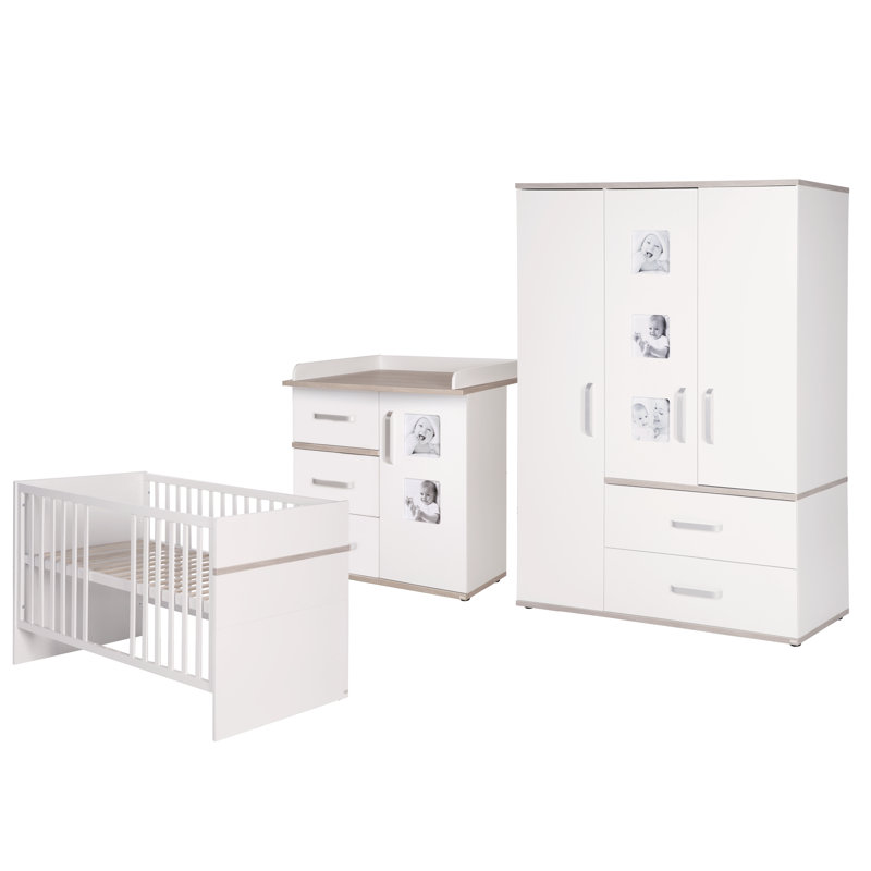 Moritz 3-Piece Nursery Furniture Set, 102cm H x 94cm W x 78cm D