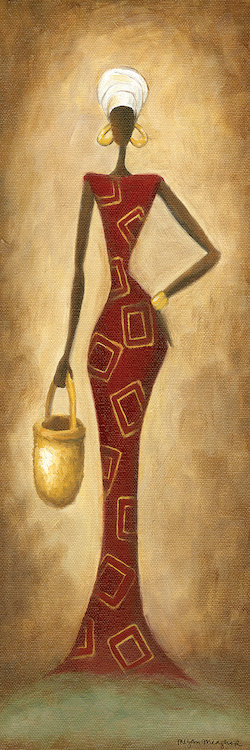 « dignité », reproduction d’art sur toile, H 72 po x l 24 po x P 1,5 po