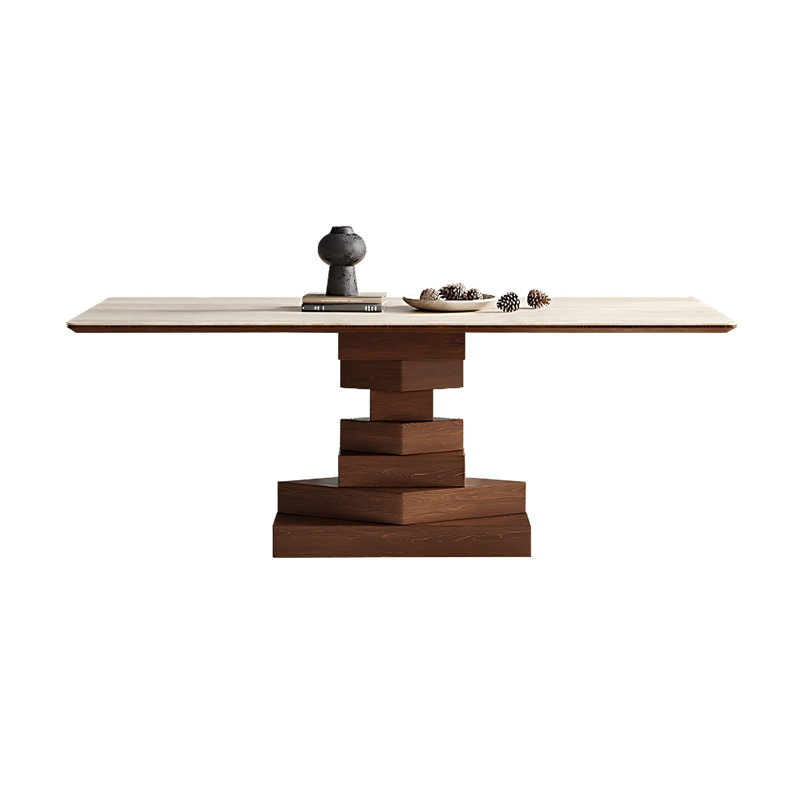 Table de salle à manger Sintered Stone, H 29,53 po x L 55,12 po x l 31,50 po