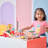 Teamson Kids Florida Amusement Park Activity Table With 6 Interactive Mini Games & Train Rail