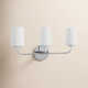 Fitz 3 Light Frosted Dimmable Vanity Light
