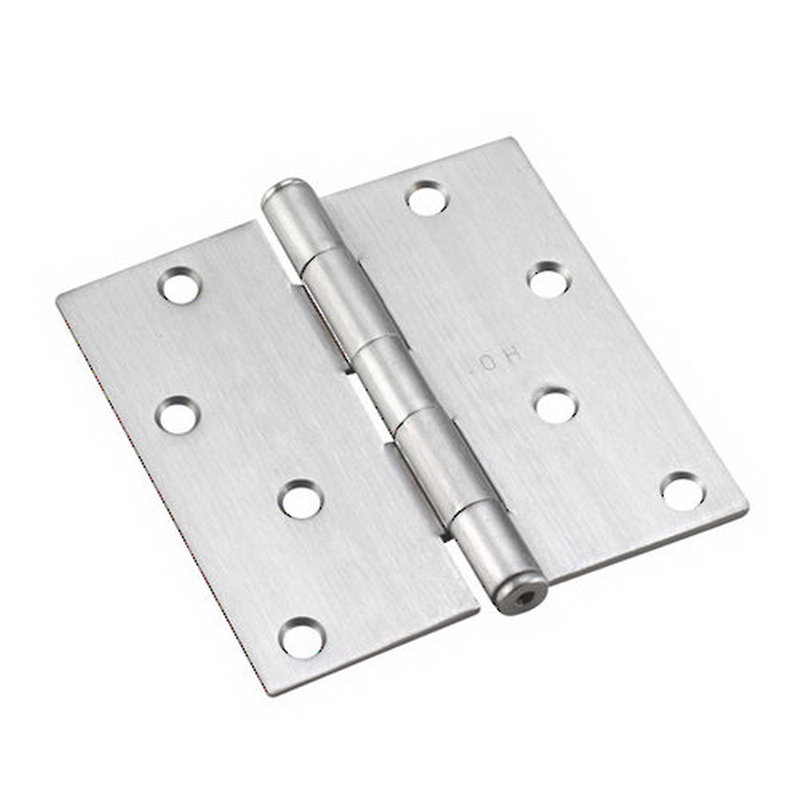 Deux charnières de porte à palier à roulement h 4 po x l 4 po, Chrome brossé