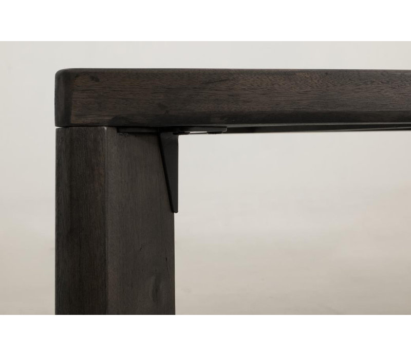Rectangular Dining Table, 29.75" H x 39.25" W x 78.75" D, Black