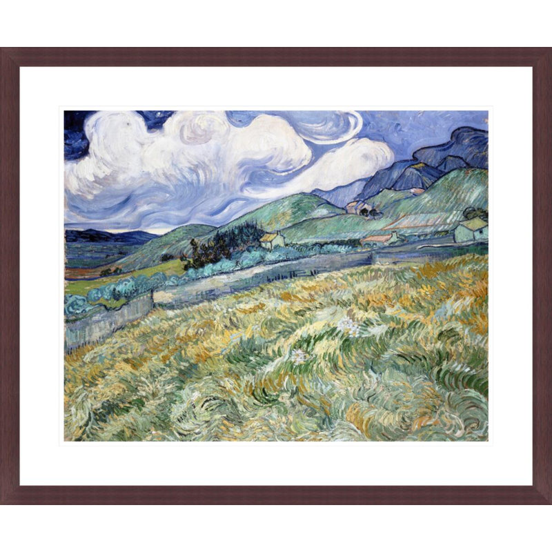 «Landscape from Saint-Remy» par Vincent van Gogh, impression giclée encadrée, H 23,5 po x l 28,33 po