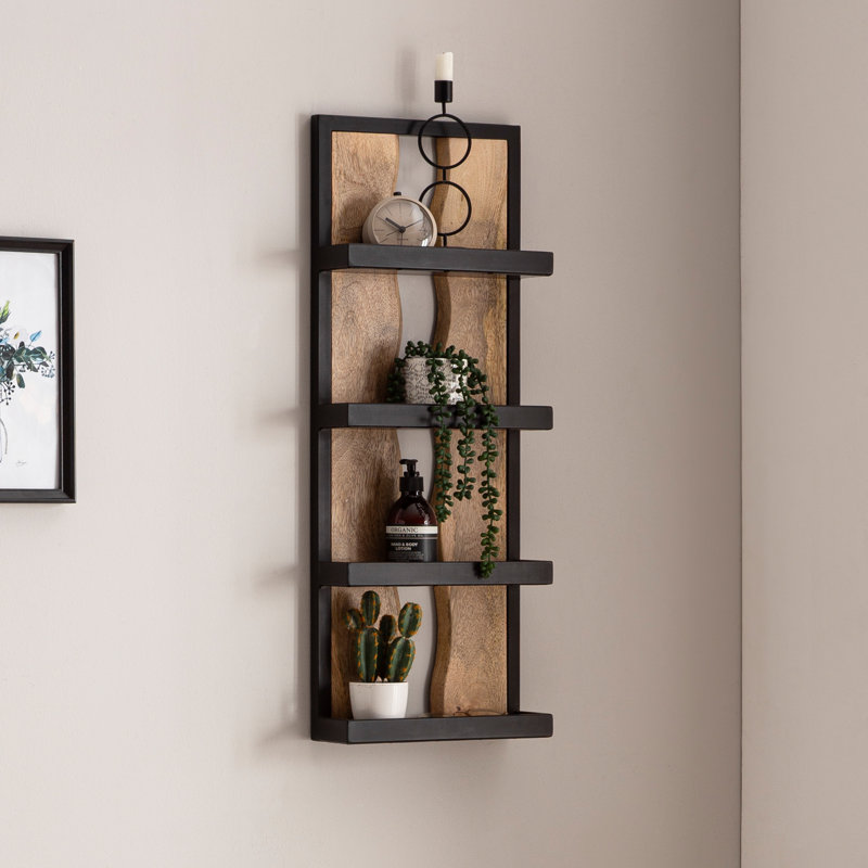 Aspremont 4 Piece Mango Solid Wood Floating Shelf