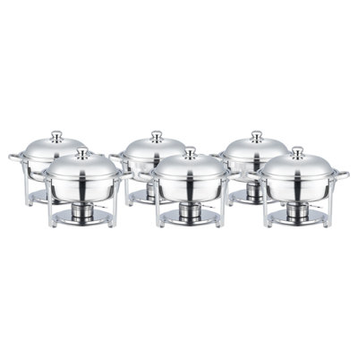 Stainless Steel 5 Quarts Round Chafing Dish