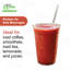 Smoothies à café glacé 12 oz avec couvercles plats Ecoqualité (1000)