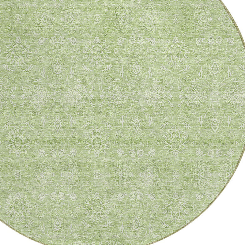 Tapis ivoire rond 8 po