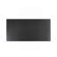Table basse rectangulaire de style contemporain avec socle et tablette inférieure ouverte au fini noir-1492995628
