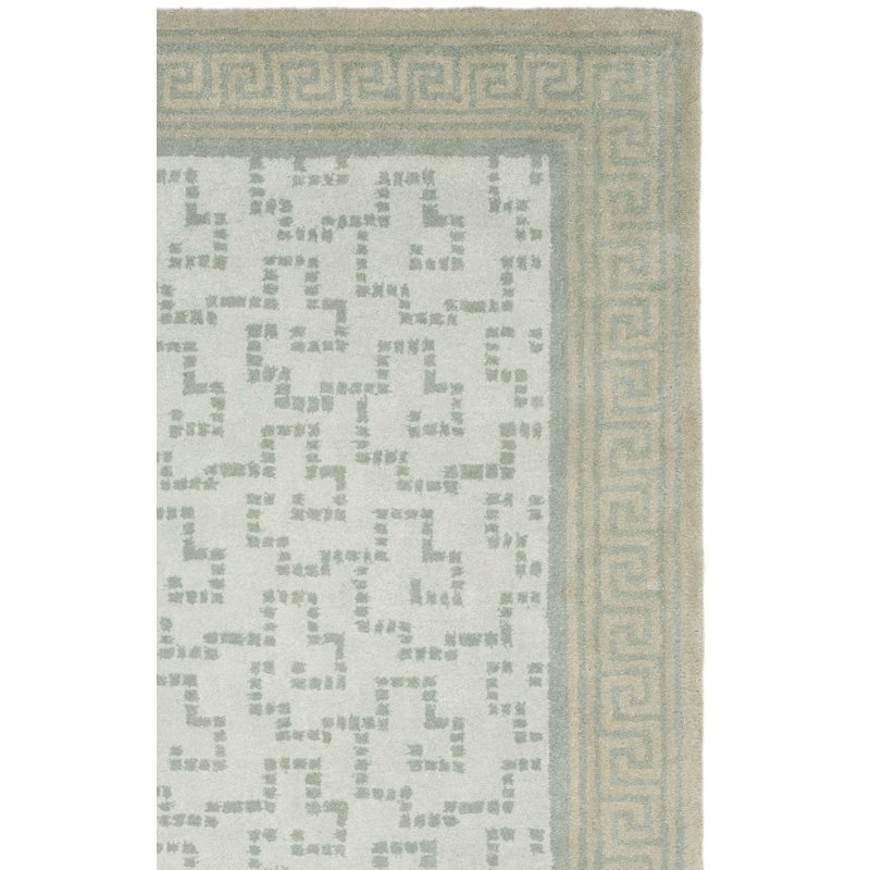Tapis géométrique en laine touffeté à la main Martha Stewart Byzantium, Rectangle 9 pi x 12 pi