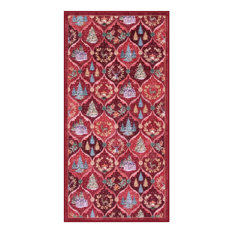 Tapis de Noël Laraven, Rectangulaire 2 pi x 4 pi