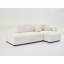 Canapé modulaire Chaise en laine d'agneau beige - 3 sièges, look sophistiqué-826018307-826018332