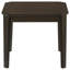 Ensemble de tables basses 3 pièces avec finition brun foncé