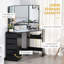 Ensemble coiffeuse avec miroir-1422277390