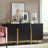 Decorative Glass Vase with Metal Stone and Aluminum Base Featuring Modern Circular Accent Design-125862510