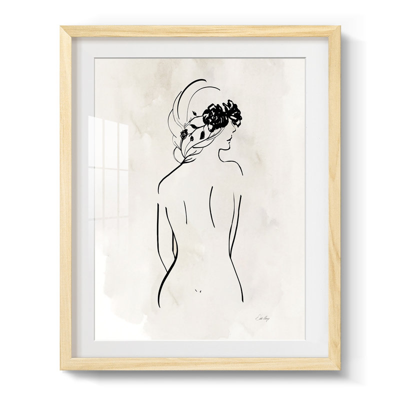 Ciceklic - Toile tendue avec châssis, Naturel, H 28,5 po x l 20,5 po