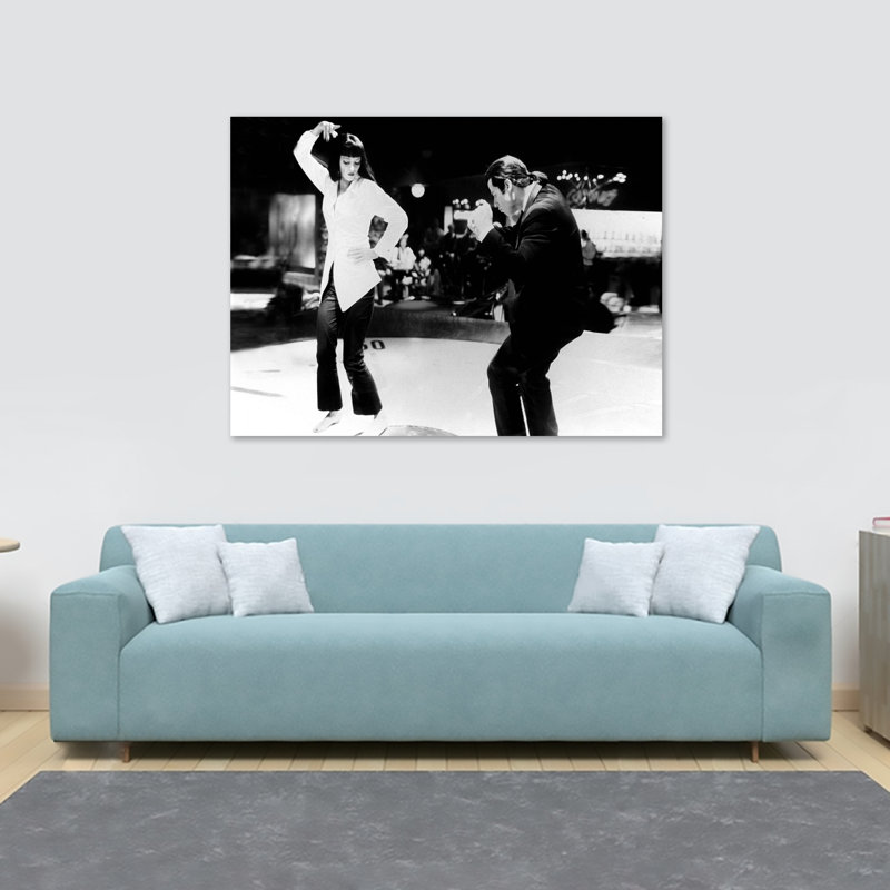 Pulp Fiction Dance Twist Contest - Wrapped Canvas Print, 20.5cm H x 30.5cm W x 3.8cm D