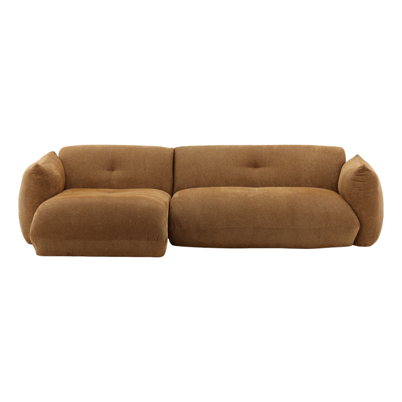 Sonique Chaise Sectional Caramel LAF, Left Hand Facing