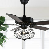 Malaptias Ceiling Fan with Light Kit