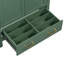 Meuble-lavabo vert de 30 po avec lavabo simple, lavabo sous le comptoir, armoire de rangement pour la salle de bain avec 2 portes et un tiroir, fermeture en douceur, rangement multifonctionnel (WF324043)