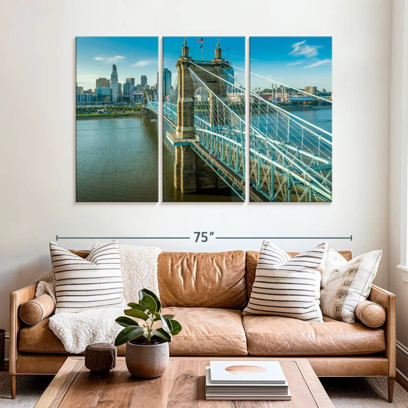 Lilie John A Roebling Bridge, 42" H x 65" W