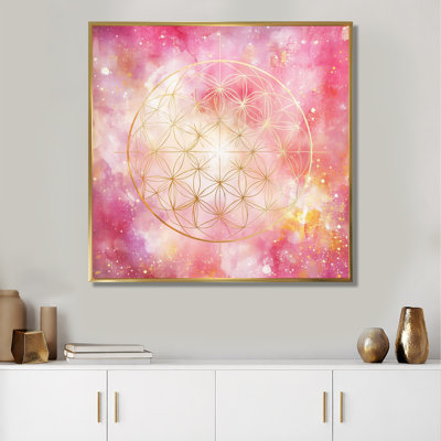 Boho Glam, art mural Mandala rose, mandala rose - Boho Glam Bloom