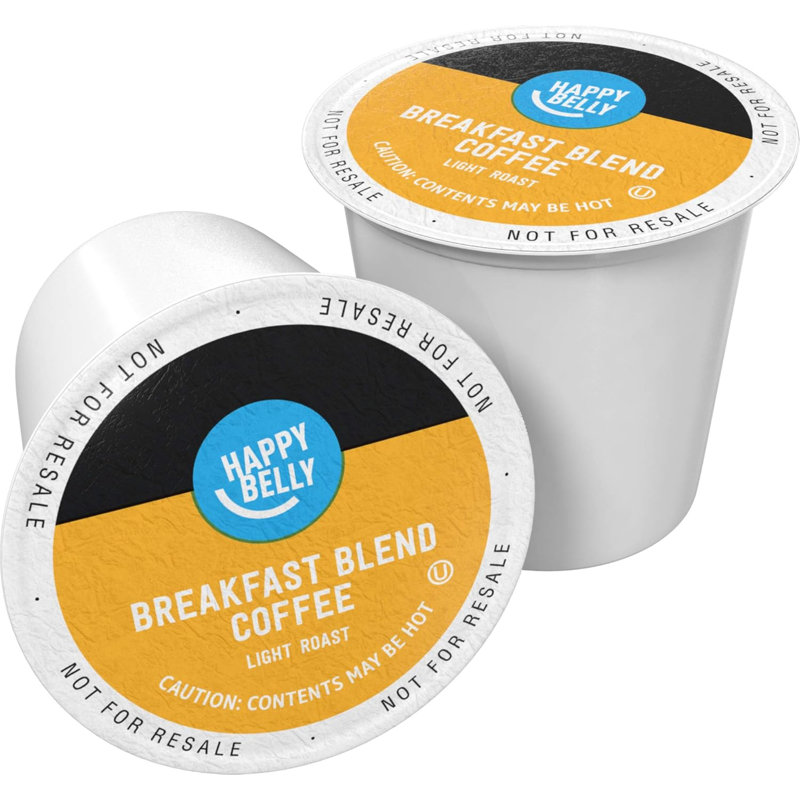 Dosettes de café torréfaction légère, mélange de petit déjeuner, compatible avec les cafetières Keurig 2.0 K-Cup, 24 unités