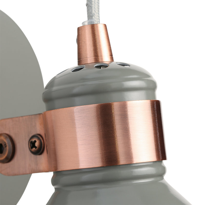 Azalea Spotlight, Grey/Satin Copper
