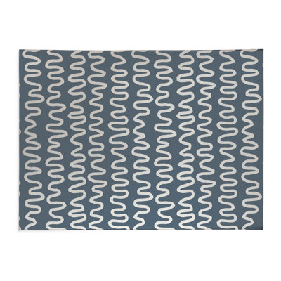 Wiggle Stripe Non-Slip Outdoor Rug