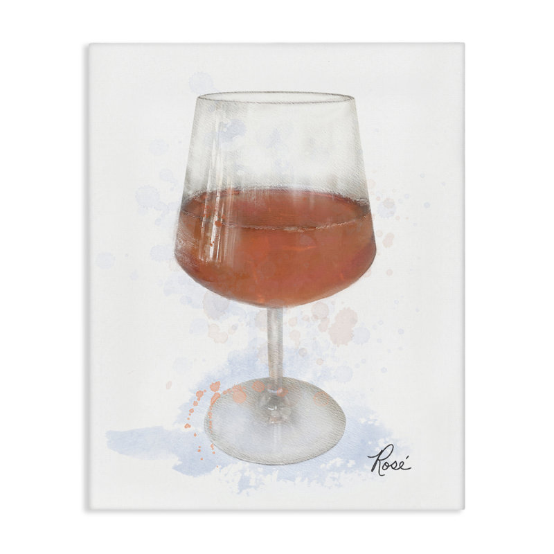 Rosé moderne sur toile de verre, design par Matthew Piotrowicz, H 20 po x l 16 po