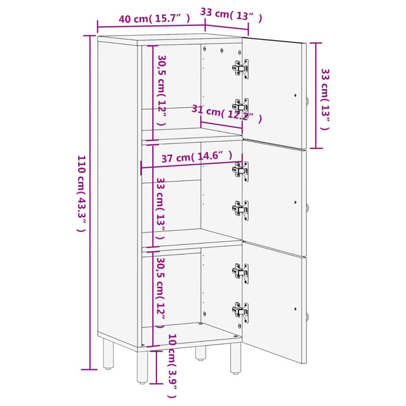 Hjorring 40cm Sideboard