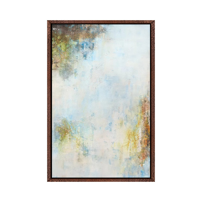 Content A by Deb Chaney - Print on Canvas, 66.04 cm H x 45.72 cm W, Classic Brown Wood Framed