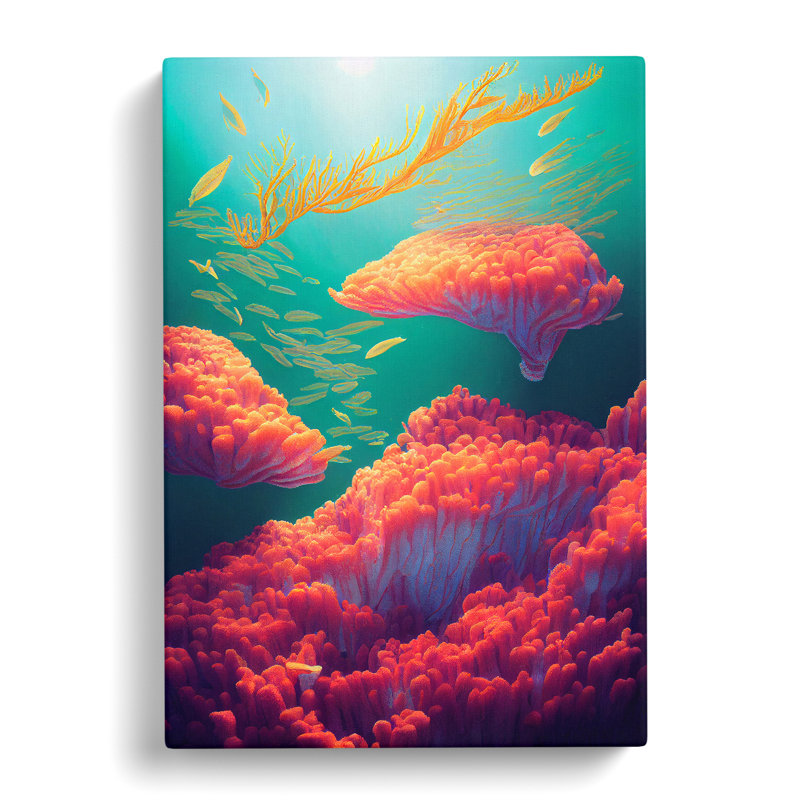 Beautiful Coral - Wrapped Canvas Print, 50cm H x 35cm W x 3cm D