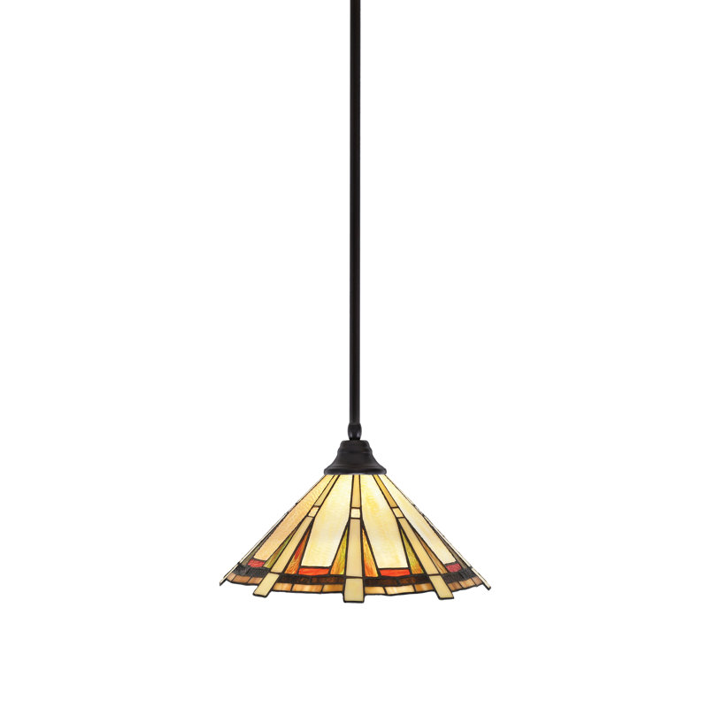 Luminaire suspendu simple à 1 lumière Edge, Espresso