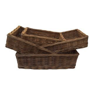 Kay Wicker Tray, 11cm H x 40cm W x 30cm D