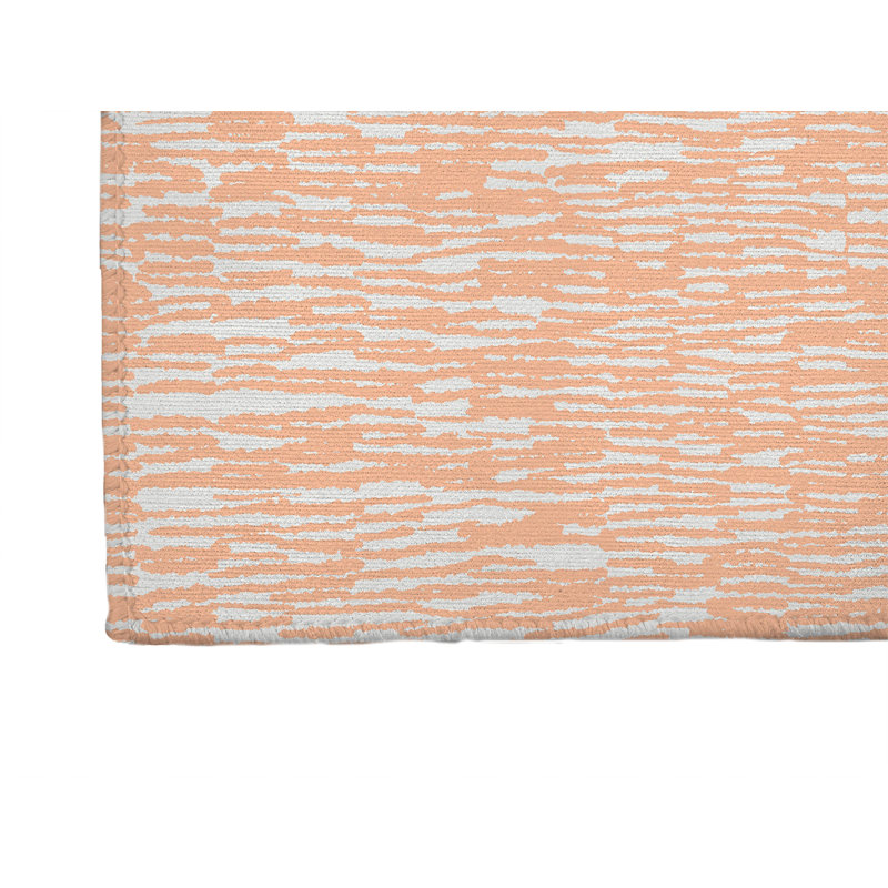 Spectrum Strands Kids Play Mat, Peach/Orange, Rectangle 2' x 3'