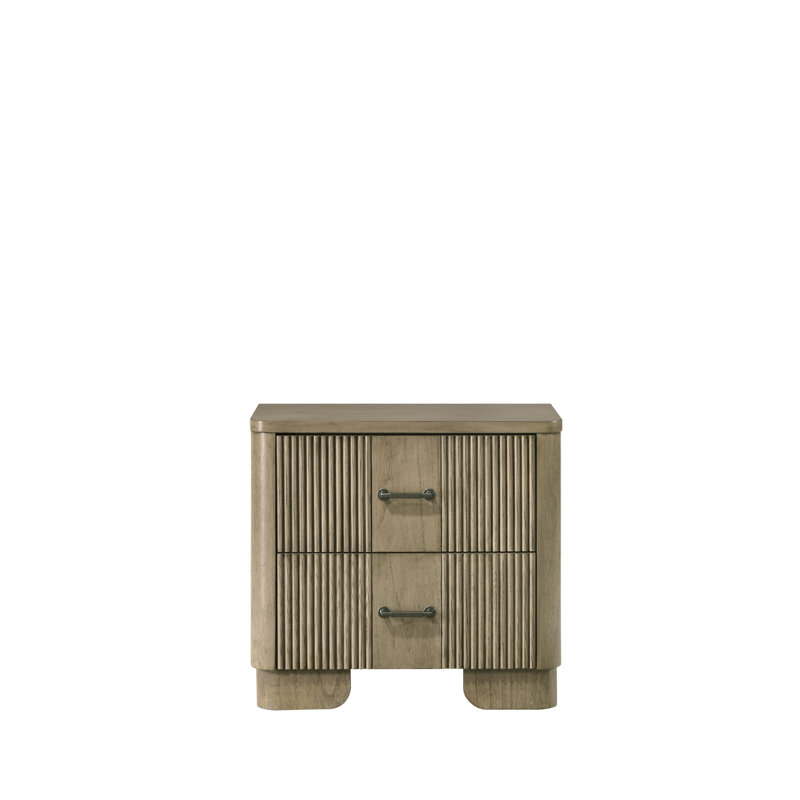 Lakkari Antique Oak Nightstand