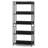 1 Pcs 5 Tier Bookshel 62" Tall Bookcase With Tiltable Shelves Display Storage Rack-1831233698
