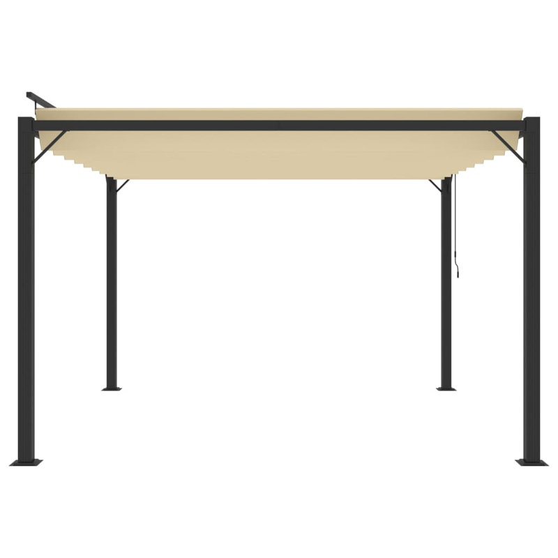 Terral 3m x 3m Aluminium Patio Gazebo, Cream