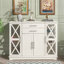 Élégante armoire fonctionnelle avec tablettes réglables en verre trempé-1622437908